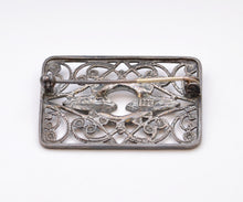 Sterling Silver and Rhinestone Pin